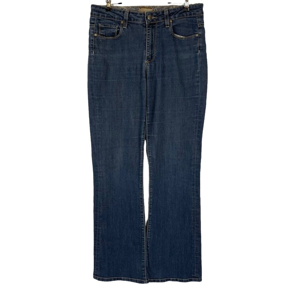 Paige Rising Glen Mid-Rise Dark Wash Bootcut Denim Jeans Women's Size 29 - Picture 2 of 8